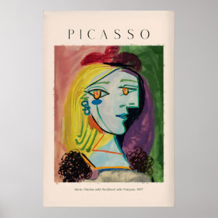 Picasso Marie Thérèse Rode Baret Pompom937 Portret Poster