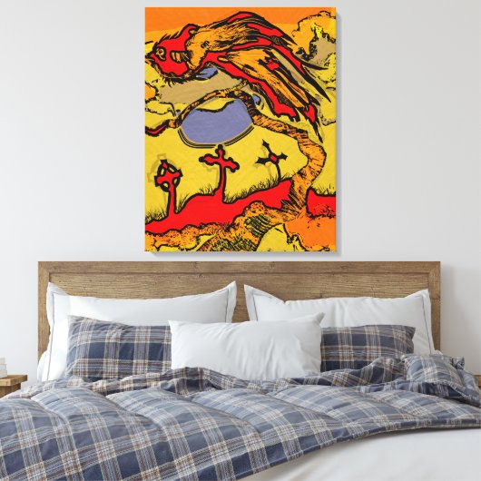Picasso Raven Canvas Afdruk (Insitu (Slaapkamer))
