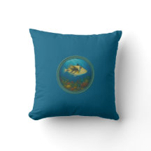 Picasso Trigger Fish Oceaan Blauwe Kussens