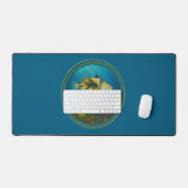 Picasso Triggerfish Ocean Blauwe Bureaumat (Keyboard & Muis)