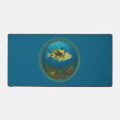 Picasso Triggerfish Ocean Blue Desk Mat (Recto)