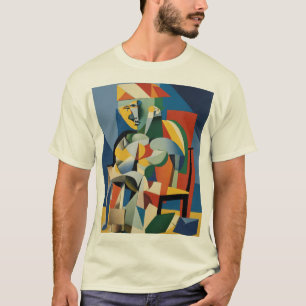 Picasso's visionair: een 3D-eerbetoon aan het kubi T-shirt