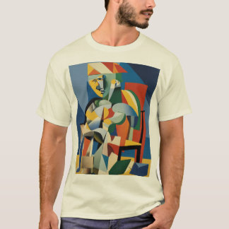 Picasso's visionair: een 3D-eerbetoon aan het kubi T-shirt