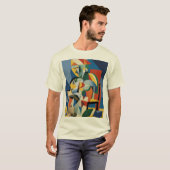 Picasso's visionair: een 3D-eerbetoon aan het kubi T-shirt (Voorkant volledig)