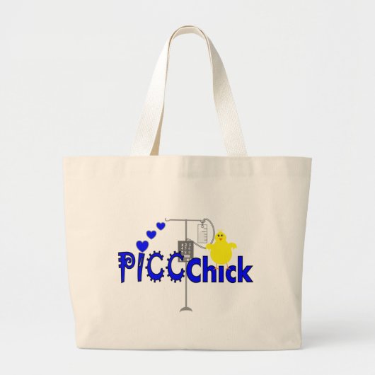 PICC KISTOORGEVINGEN (PICC LINE NURSE) GROTE TOTE BAG (Voorkant)