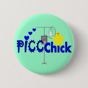 PICC KISTOORGEVINGEN (PICC LINE NURSE) RONDE BUTTON 5,7 CM
