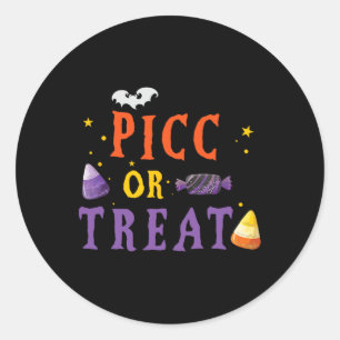 PICC Zurse Halloween Cute VAT Vascular Access Team Ronde Sticker