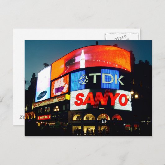 Piccadilly Circus Briefkaart (Voorkant / Achterkant)