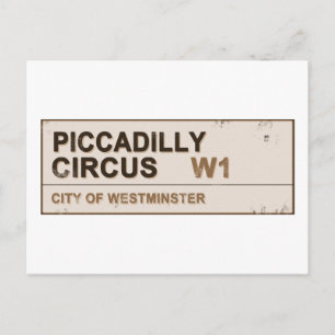 Piccadilly Circus London - Briefkaart