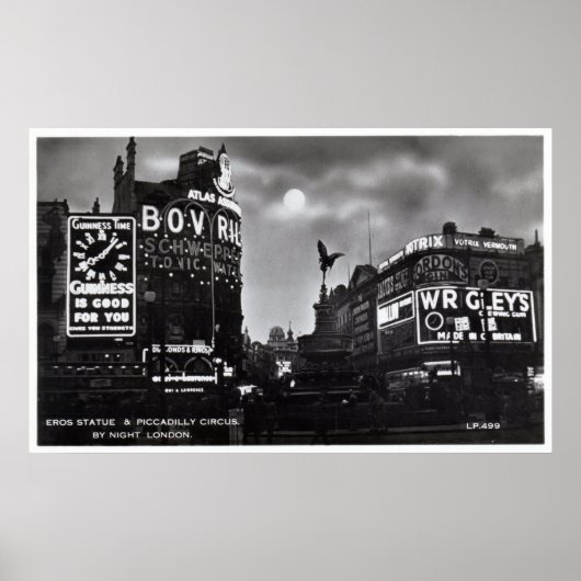 Piccadilly Circus, London  Poster (Voorkant)