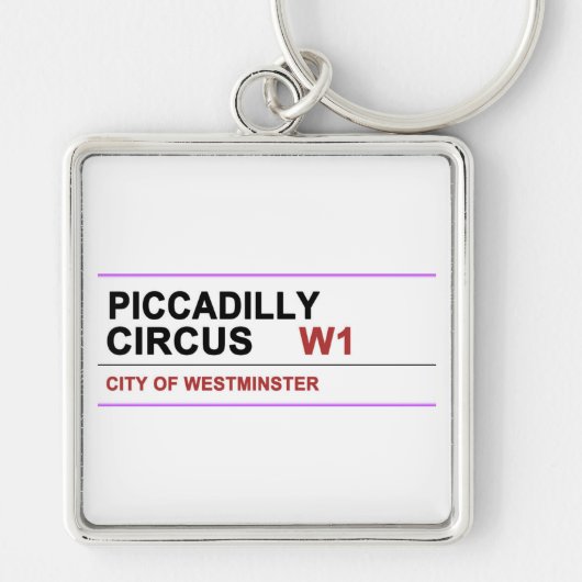 Piccadilly Circus London Sleutelhanger (Voorkant)
