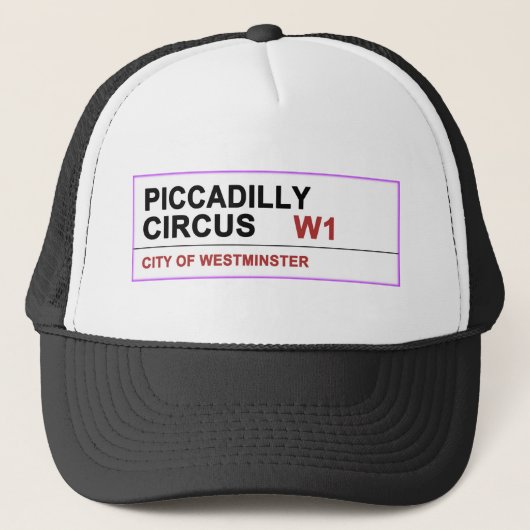 Piccadilly Circus London Trucker Pet (Voorkant)