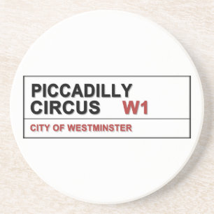 Piccadilly Circus London Zandsteen Onderzetter