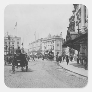 Piccadilly Circus Vierkante Sticker