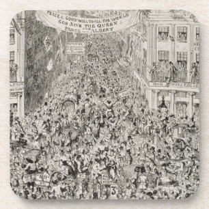 Piccadilly tijdens de Grote tentoonstelling, 1851 Drankjes Onderzetter