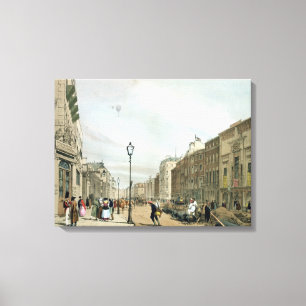 Piccadilly uit de hoek van Old Bond Street, van Canvas Afdruk