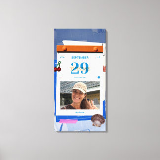 PicCollage sjabloon - uitgerekte canvas 16x32 hoog Afdruk