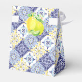 Piccolo Amore Blue Lemon Baby shower Welkomstbord Bedankdoosjes (Achterkant)