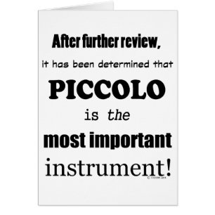 Piccolo belangrijkste instrument