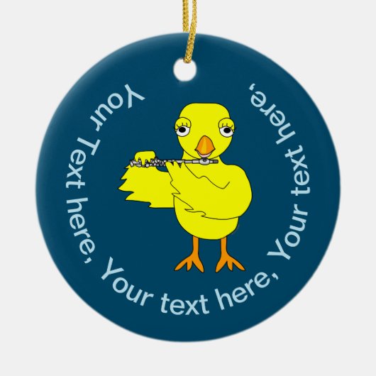 Piccolo Chick Keramisch Ornament (Voorkant)