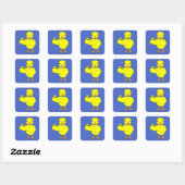 Piccolo Chick Vierkante Sticker (Vel)