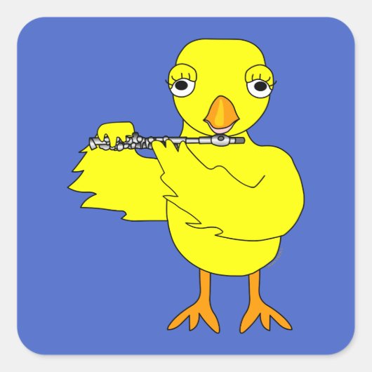 Piccolo Chick Vierkante Sticker (Voorkant)