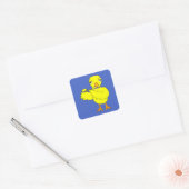 Piccolo Chick Vierkante Sticker (Envelop)