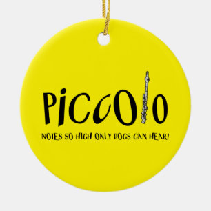 Piccolo merkt zo hoog op keramisch ornament