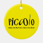 Piccolo merkt zo hoog op keramisch ornament (Achterkant)