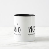 Piccolo merkt zo hoog op mok (Midden)
