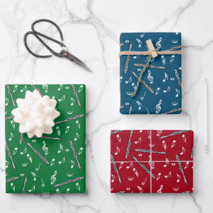 Piccolo Music Note Pattern Inpakpapier Vel