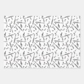 Piccolo Music Note Pattern Inpakpapier Vel (Voorkant 2)