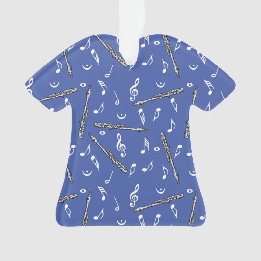 Piccolo Music Note Pattern Ornament (voorkant)