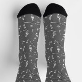Piccolo Music Note Pattern Sokken (Top)