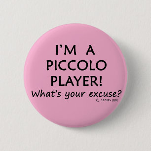 Piccolo Player Pardon Ronde Button 5,7 Cm