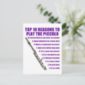 Piccolo top 10 briefkaart (Staand voorkant)