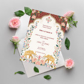 Pichwai Indian Elegant Wedding Invitation