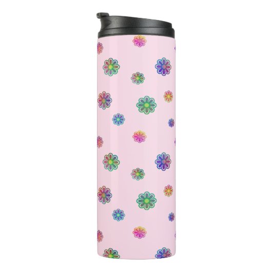 Pick a Posy Custom Background Thermosbeker (Geroteerd rechts)