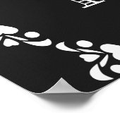 "Pick a seat"-krijtbordbroeddruk Poster (Hoek)