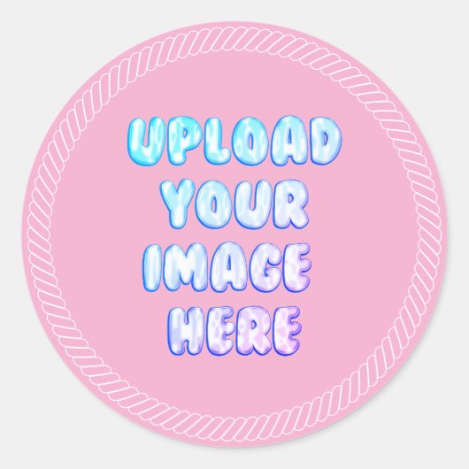 Pick Classic Round Sticker with a Business Logo (Devant)