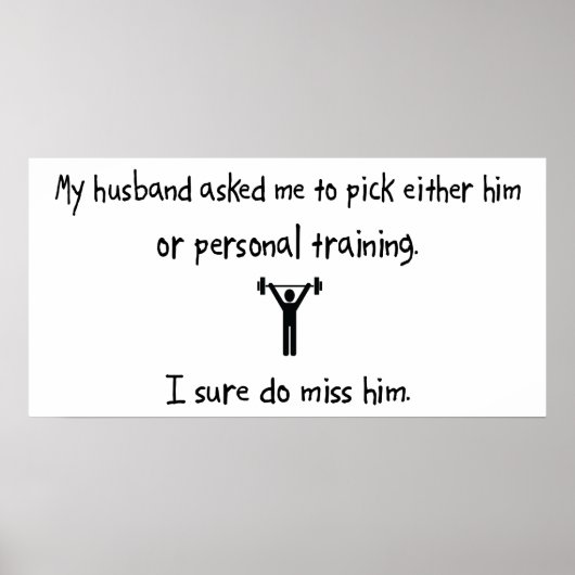 Pick Husband of persoonlijke training Poster (Voorkant)