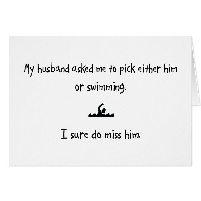 Pick Husband of Swimming (Voorkant Horizontaal)