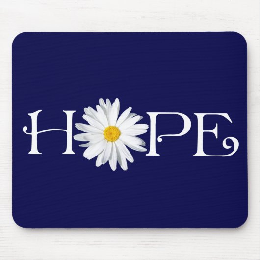 Pick Own Background - Shasta Daisy Hope Mousepad Muismat (Voorkant)
