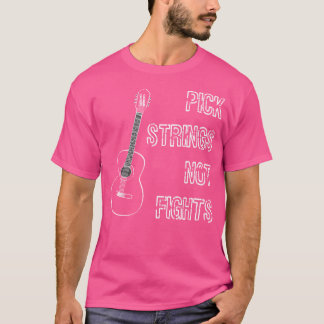 Pick Strings vecht niet tegen akoestische gitaarba T-shirt