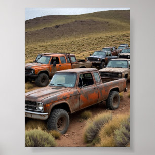 pick-up leidt de race poster