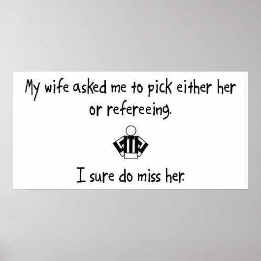 Pick Wife of Refereing Poster (Voorkant)