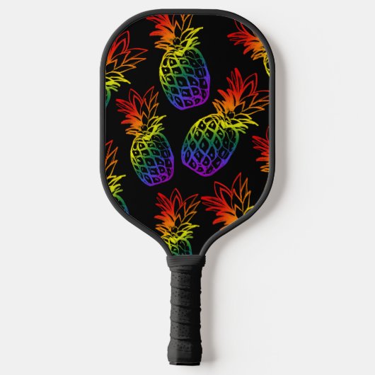 Pickball Paddle regenboog ananas (Achterkant)