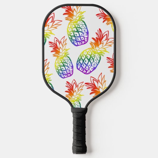 Pickball Paddle regenboog ananas (Voorkant)