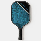 Pickelball "Wood Turquoise" Pickleball Paddle (Achterkant)