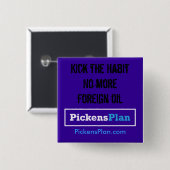 Pickens Plan Vierkante Button 5,1 Cm (Voorkant /achterkant)